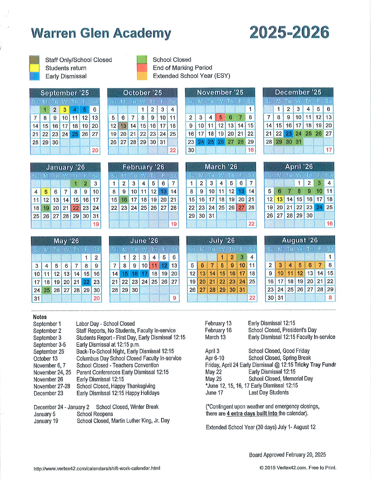 WGA Calendar 25-26 JPG