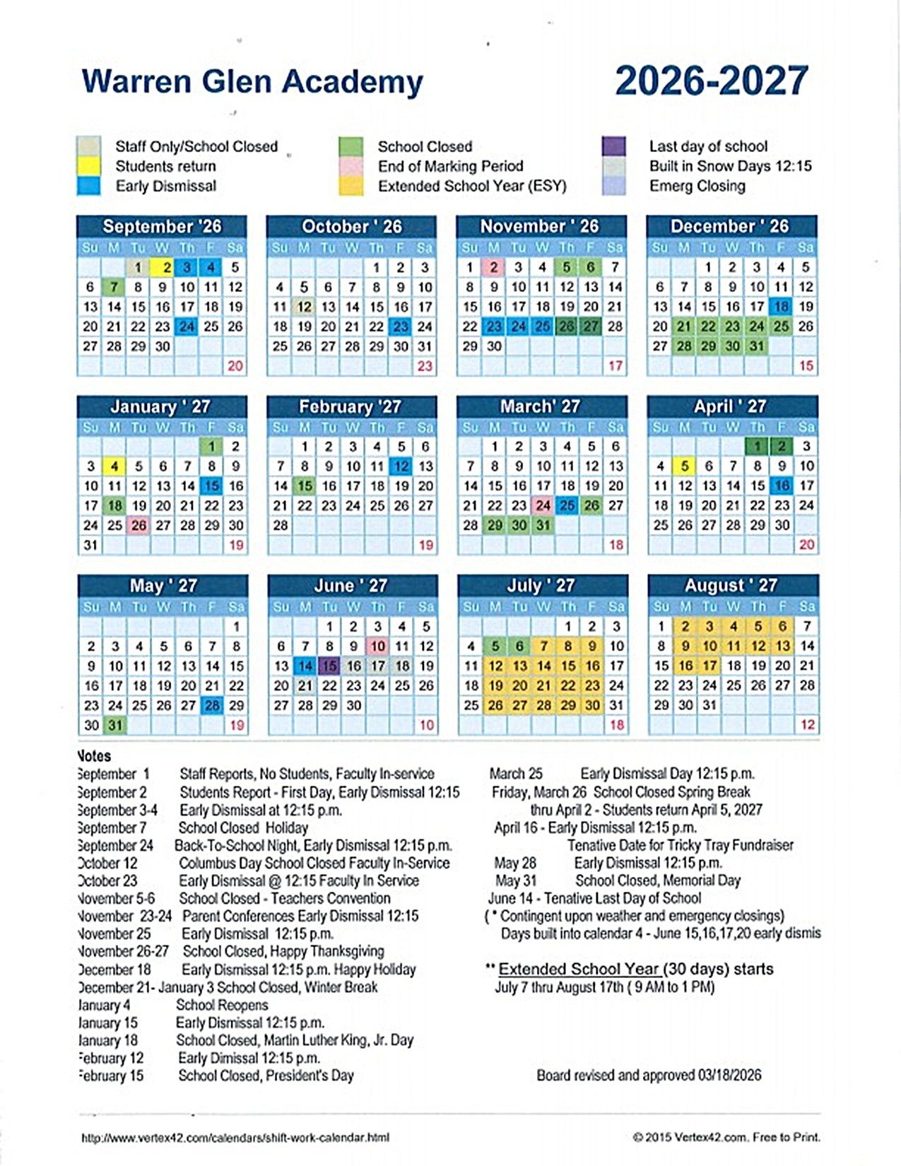 WGA 2026-2027 Calendar JPEG